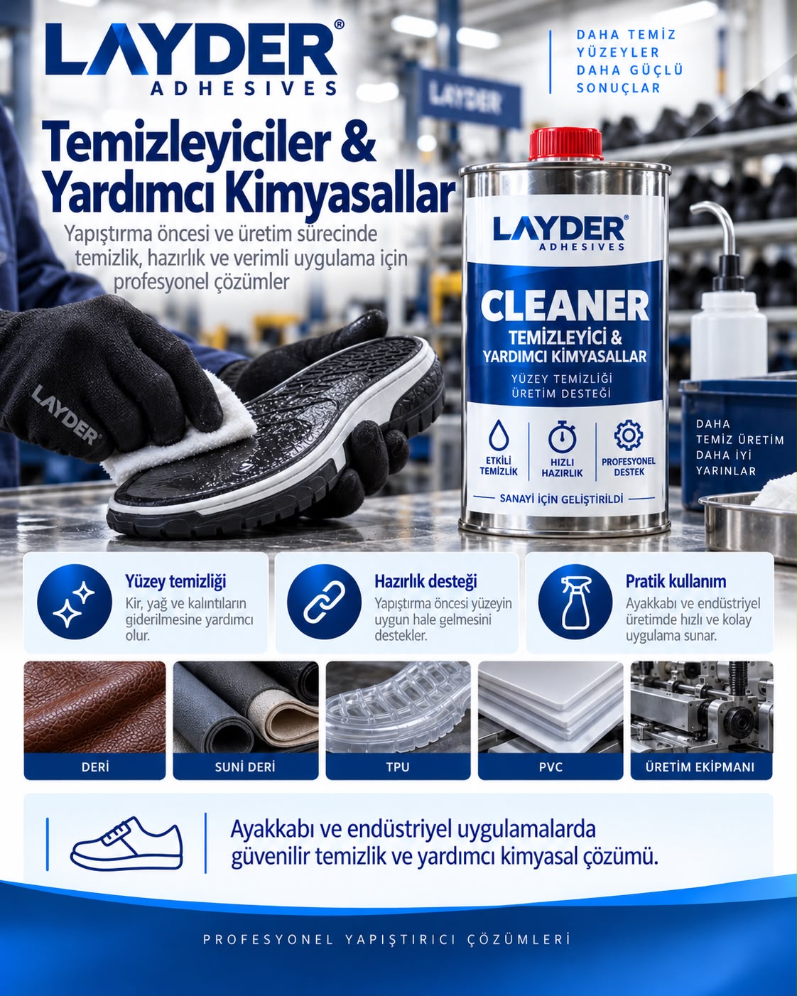 Temizleyiciler & Yardımcı Kimyasallar